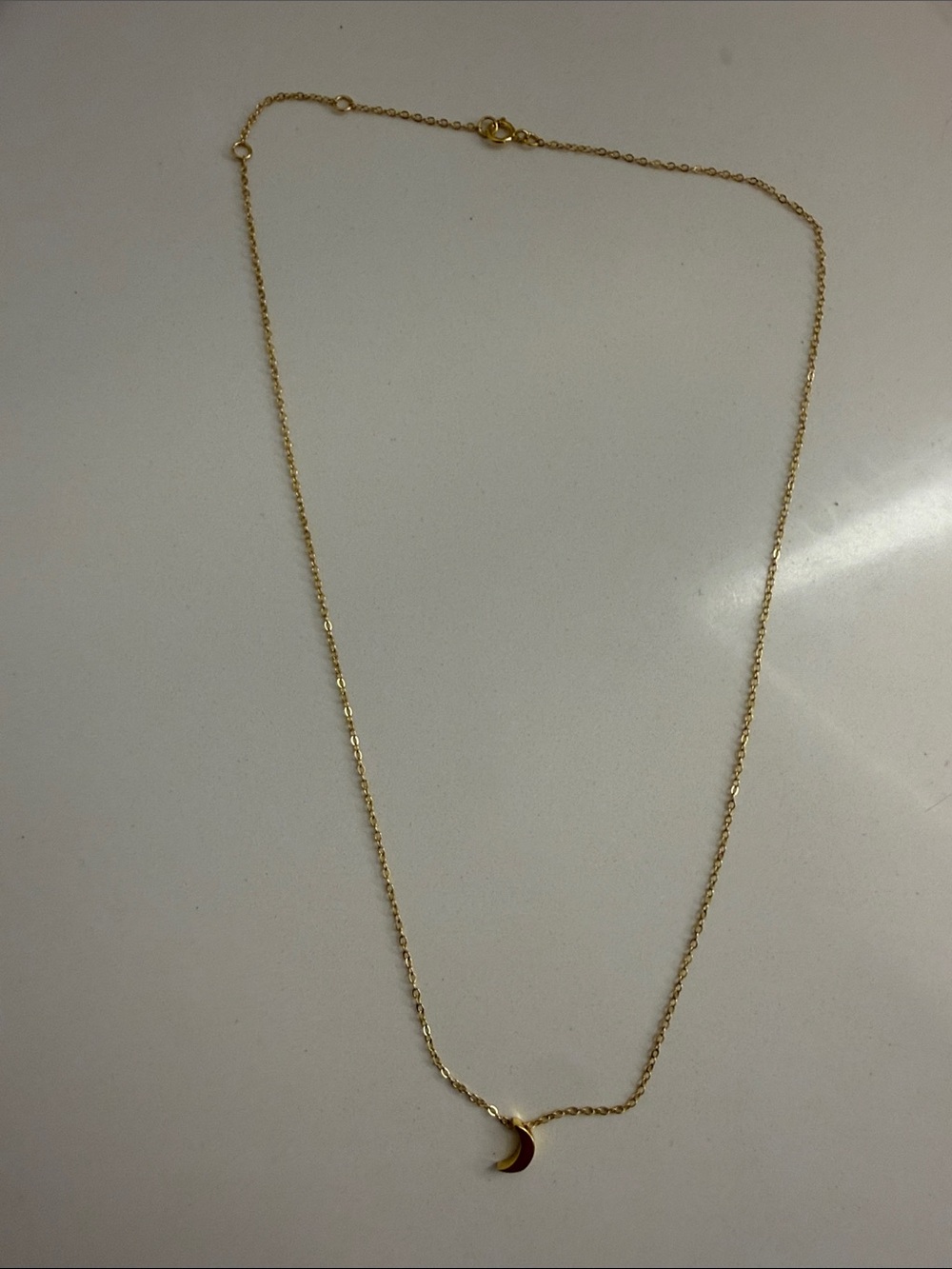 Gold Moon Pendant Necklace - Minimal Women's Jewelry